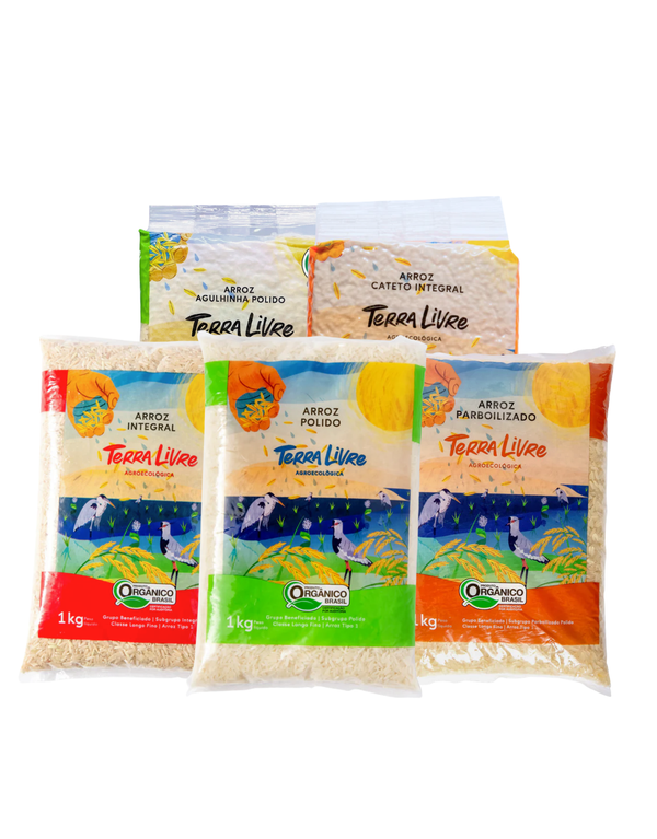 Arroz Orgânico Terra Livre 1kg - Vários tipos