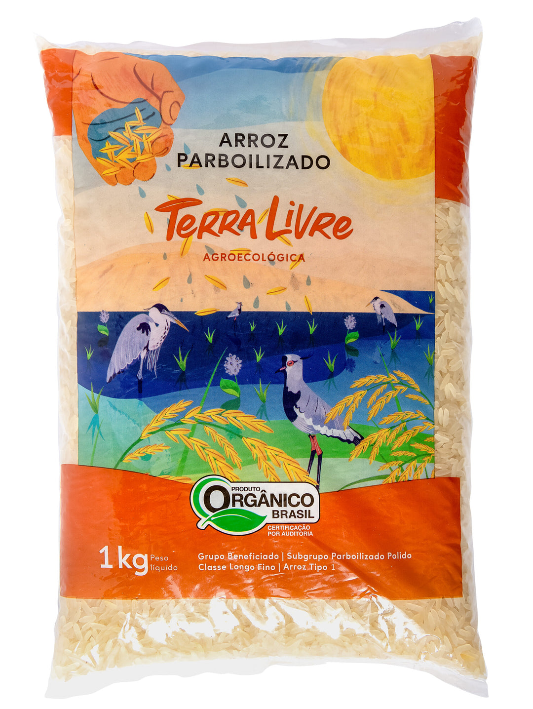 Arroz Orgânico Terra Livre 1kg - vários tipos