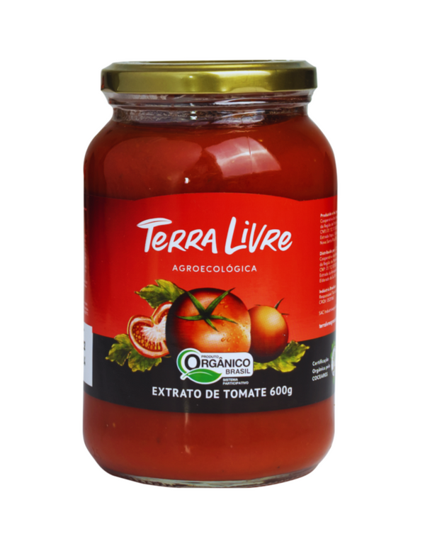 Extrato de Tomate Organico - Terra Livre - 600g