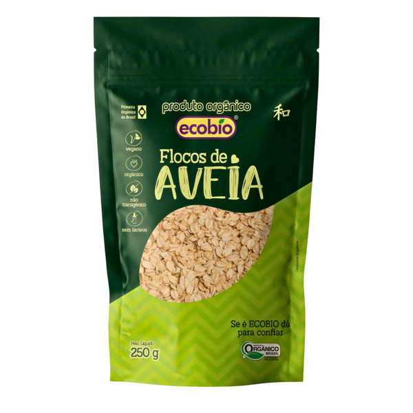 Flocos De Aveia Orgânica 250g - Ecobio