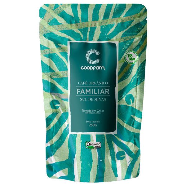 Café Orgânico Familiar 250g Moído - COOPFAM